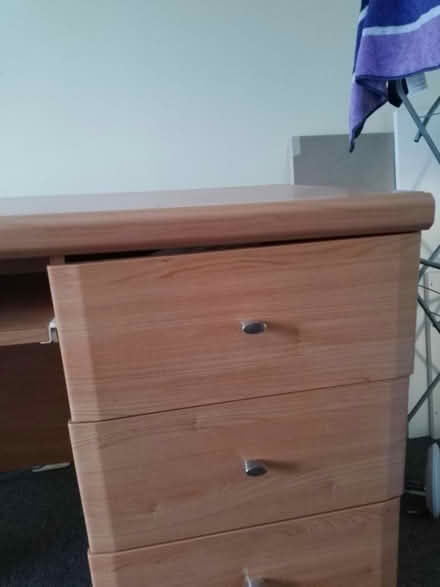 Photo of free Three drawer computer desk (DA8 Erith) #3