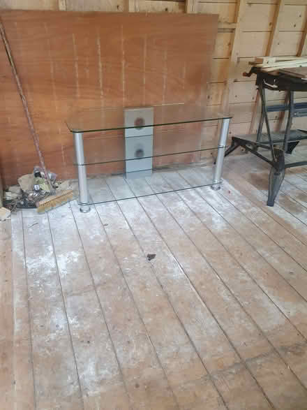Photo of free Glass tv table (Dublin 24) #1