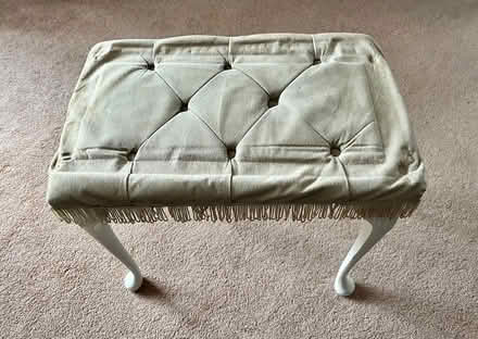 Photo of free 1990’s fringed stool (Northwood HA6) #1