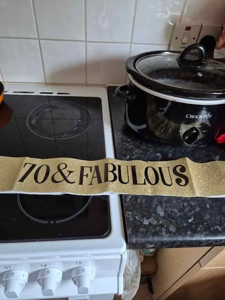 Photo of free 70 and fabulous golder sash (Earlham NR5) #1
