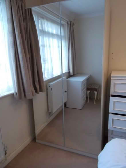 Photo of free Wardrobe with double mirror doors (PO36 8QL) #1