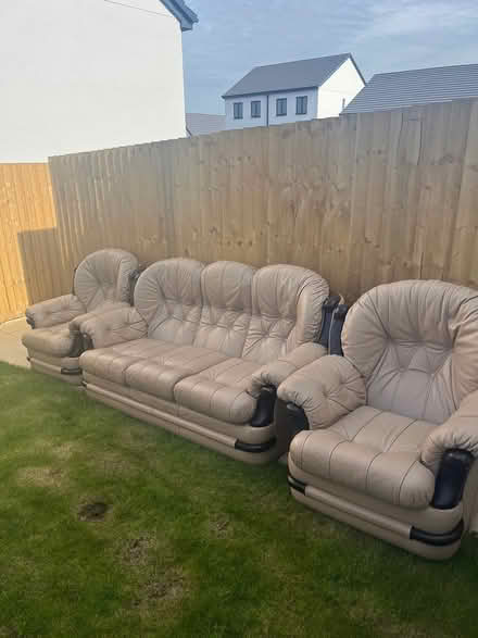 Photo of free 3 seater sofa and 2 chairs (Arnold NG5) #1