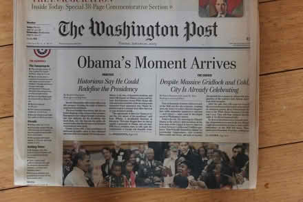 Photo of free Wash Post Obama Inauguration (Capitol Hill) #2