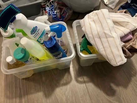Photo of free Various cleaning products and cloths (Newton Mearns G77) #1