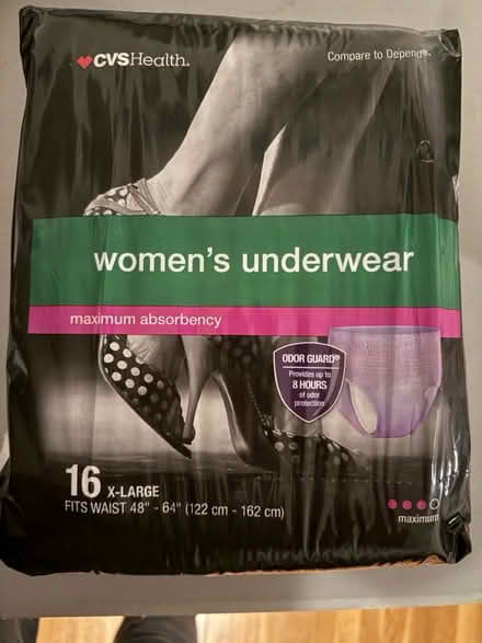 Photo of free Women’s Incontinence Underwear (Porter Square) #1