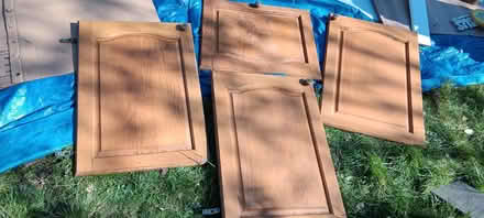 Photo of free 5 x wooden kitchen cabinet doors (Rakegate Estate WV10) #2