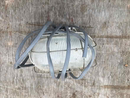 Photo of free Outdoor light, bulkhead light and cable - no bulb (Brogborough MK43) #1