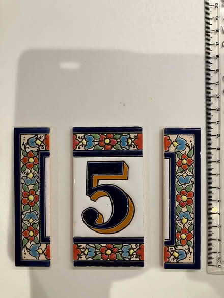 Photo of free Ceramic tile, no. 5 (or 15) (Chalkhouse Green RG4) #3