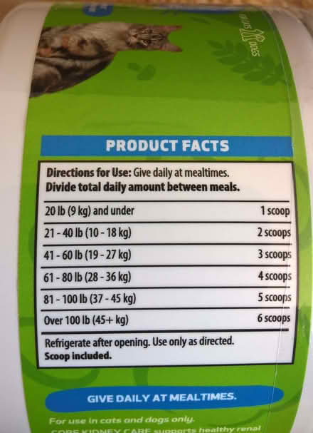 Photo of free Pet Wellbeing Core Kidney Care for cats + dogs (Clayton West HD8) #3