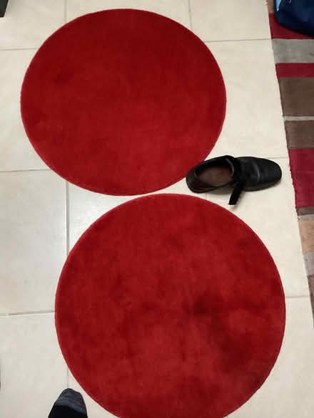 Photo of free 2 small red rugs (Crosby) #1