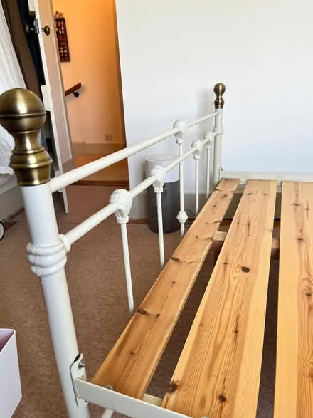 Photo of free Metal Bed Frame (minus slats) (Cranleigh GU6) #1