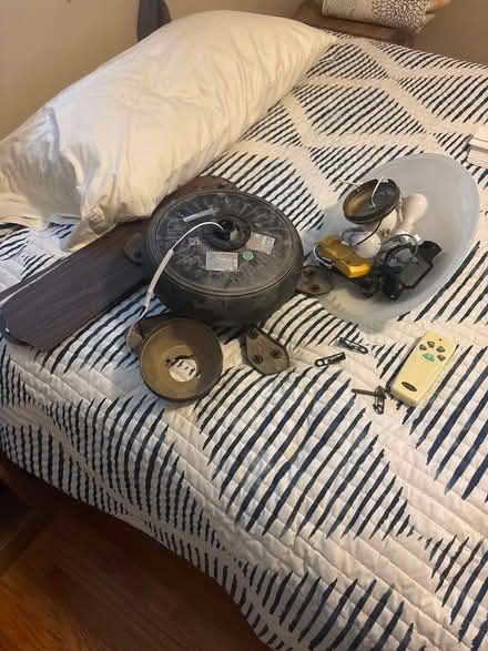 Photo of free 48” ceiling fan with remote (Forest hills) #1