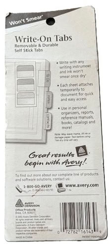 Photo of free File tabs (adhesive) (Crown Hill) #2