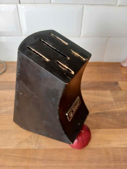 Photo of free Black Sabatier Knife block (Formby L37) #1