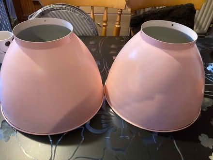 Photo of free Pink metal light shades (CF23 pentwyn) #1