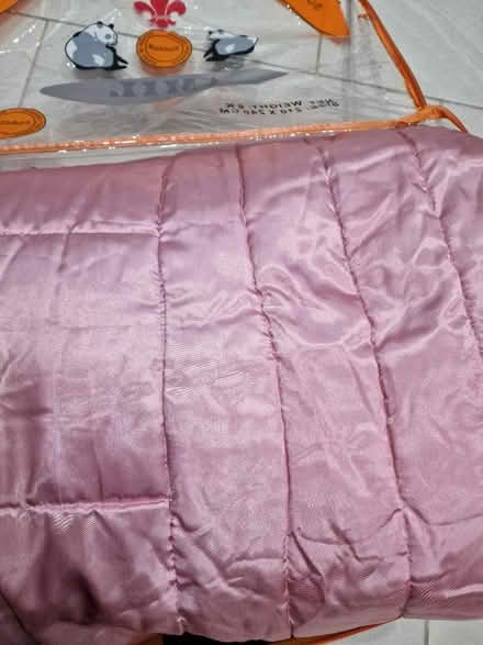 Photo of free Pink Satin Bedspread (Bradford 2 off Bolton Junction) #1