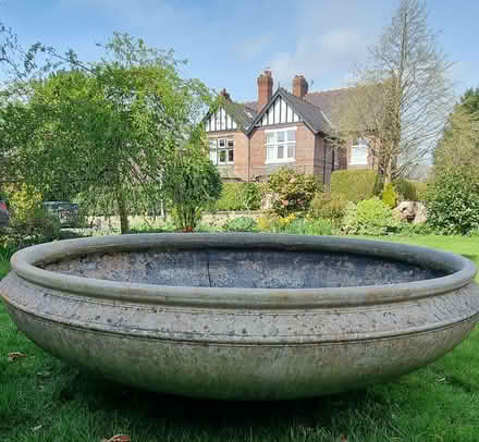 Photo of free Shallow flower container or possible pond 140cm x 30cm (Wilmslow SK9) #1