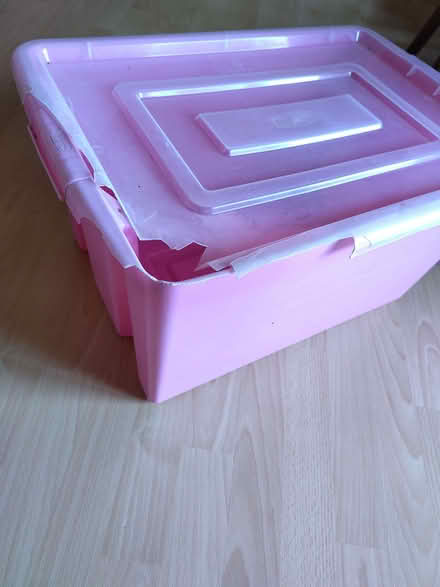 Photo of free large plastic storage box (Caldecott OX14) #2