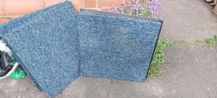 Photo of free Blue carpet tiles (Oswestry SY11) #1