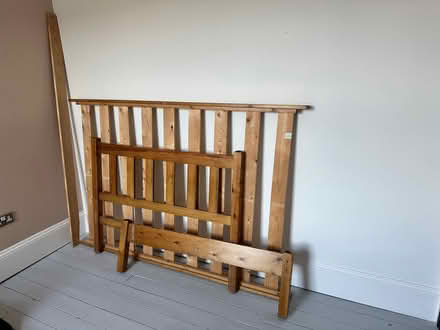 Photo of free Pine Bed Frame for 4ft small double mattress (Surrenden BN1) #1