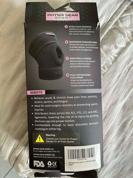 Photo of free Knee Brace Compression Sleeve (St Margarets TW1) #2