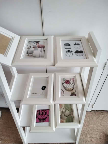 Photo of free 7 Small wall white picture frames with pictures (Allerton L18) #1