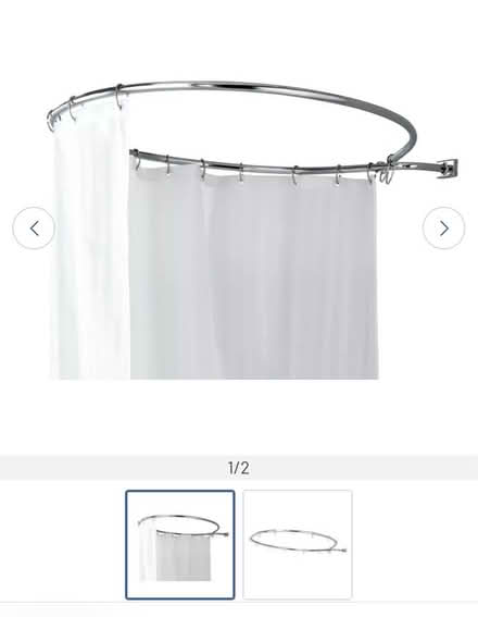 Photo of Round shower curtain pole (Kendal LA9) #1