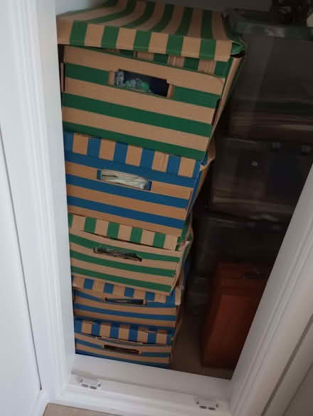 Photo of free Cardboard collapsible storage box (Emsworth PO10) #1