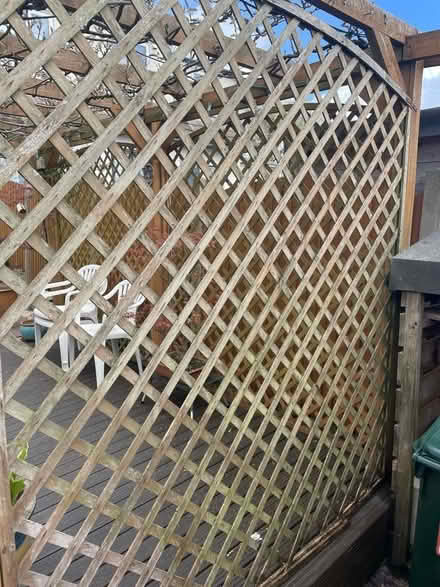 Photo of free Garden diagonal trellis with arch (Hala LA1) #2