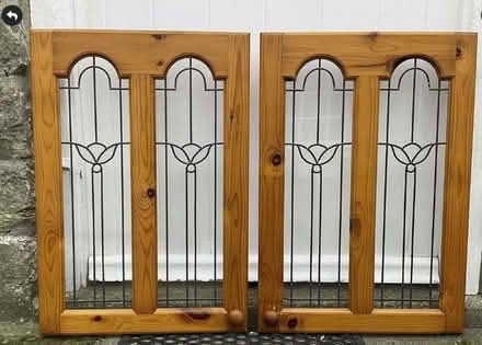 Photo of free Two pairs of leaded cabinet doors (Great Edstone YO62) #2