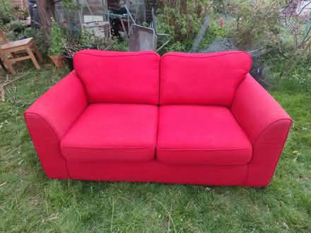 Photo of free Red Sofa (Horley) #1