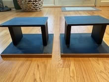 Photo of free Pair of Black Speaker Stands (Chevy Chase DC) #2