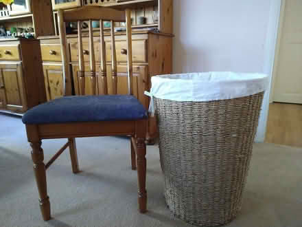 Photo of free Large wicker laundry basket (Chesham Bois HP6) #1