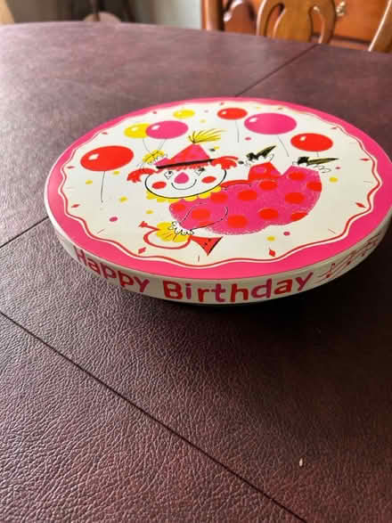 Photo of free Musical cake plate (Douglassville (Yellow House)) #1