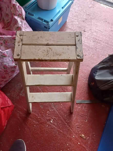 Photo of free Small wooden folding step stool (Ha5 pinner) #1