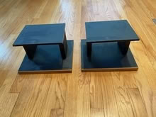 Photo of free Pair of Black Speaker Stands (Chevy Chase DC) #1