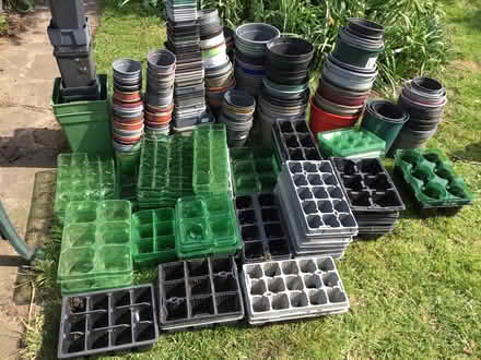 Photo of free Plant pots, trays (Little Haywood ST18) #1