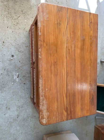 Photo of free Pine and wicker small cupboard (Earnley PO20) #3