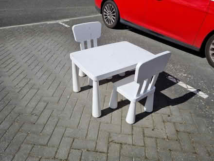Photo of free Kids IKEA table and chairs (Locksheath SO31) #2