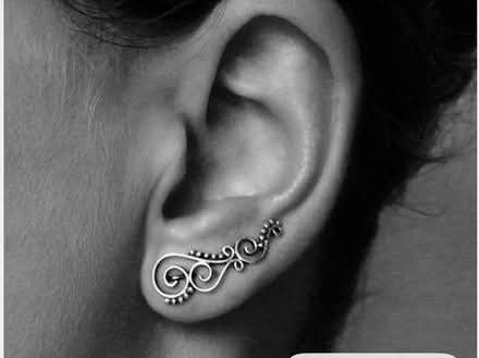 Photo of free Pair of silver ear climber earrings (Owings Mills,MD) #1