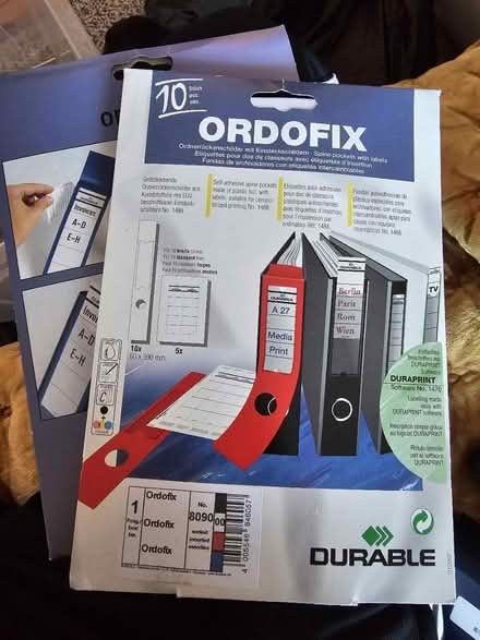Photo of free Ring binder labels (Mitcham CR4) #2