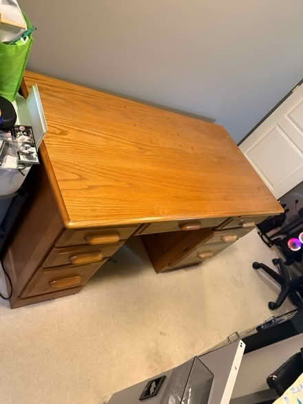 Photo of free Old Wooden Desk (Brookeville) #3