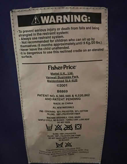 Photo of free Fisher Price baby swing (Hinton Charterhouse) #2