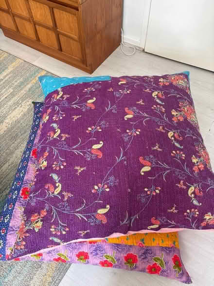 Photo of free 2 Large scatter cushions (N16 Newington Green Islington) #2