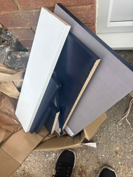 Photo of free Navy blue MDF offcuts (Bushey WD23) #2
