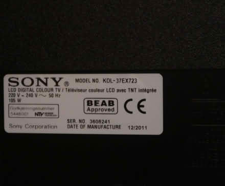Photo of free Sony Bravia 37" TV (Maida Vale W2) #2
