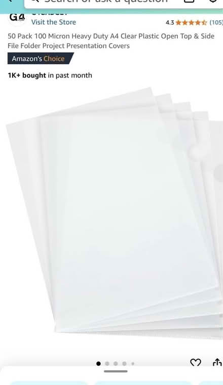 Photo of free A4 Clear Plastic covers (Lightcliffe) #3