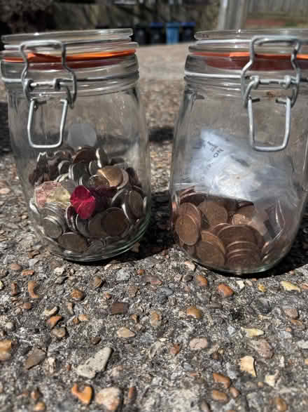 Photo of free Two jars of coins (BR3) #1