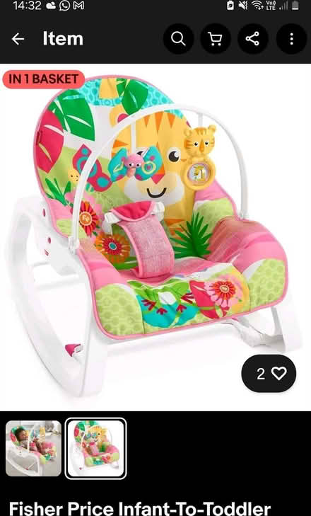 Photo of free Fisherprice bouncer rocker (Ringmer BN8) #1