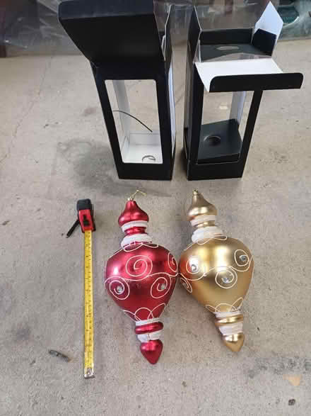 Photo of free 2 large baubles (North Elmham) #1